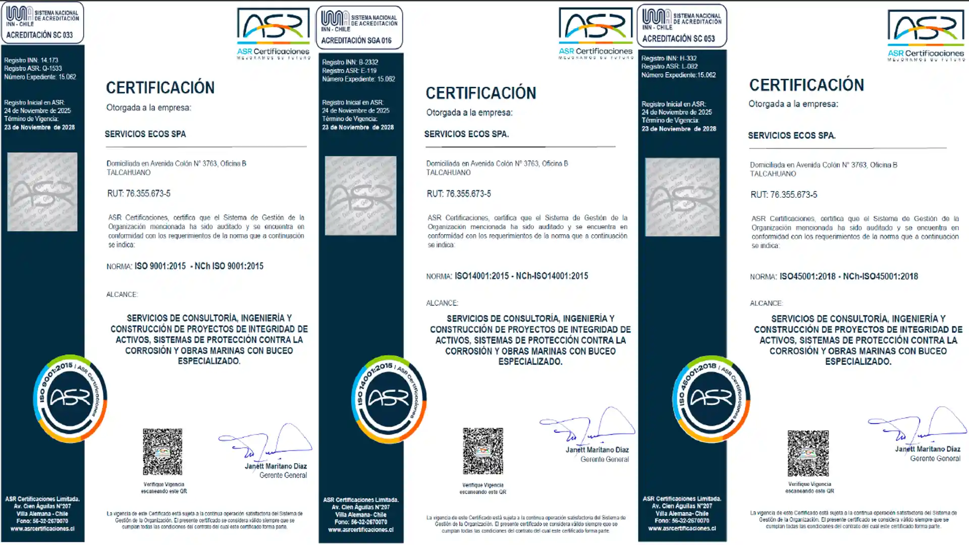 Certificaciones