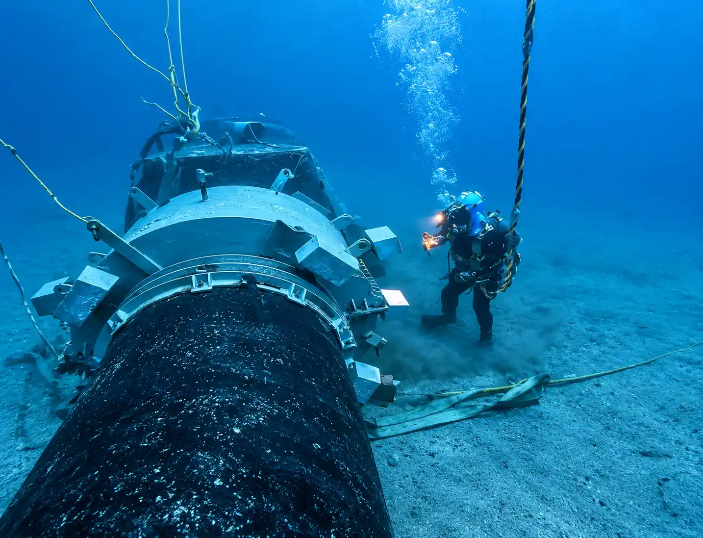 Obras marinas con buceo ECOS